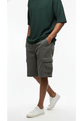 Bermuda Cargo Gris Para Hombre