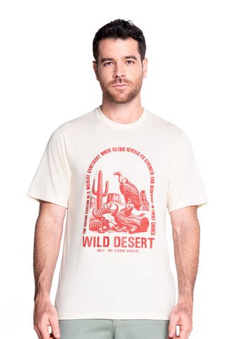 Camiseta Manga Corta Estampada Belife