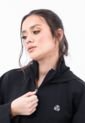 Chaqueta Deportiva Negra Con Cierre Transfer Para Mujer Belife de Belife