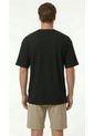 Camiseta Manga Corta Negra Oversize Para Hombre de Belife
