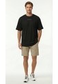 Camiseta Manga Corta Negra Oversize Para Hombre de Belife