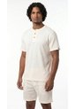 Camiseta Ivory Manga Corta Cuello Nerú Para Hombre de Belife