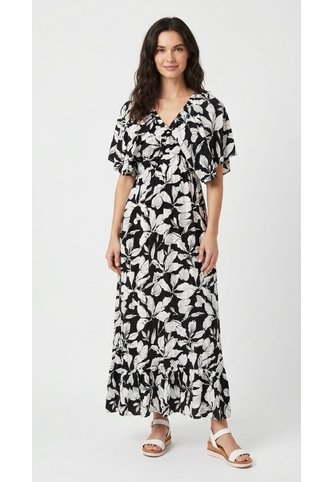 Vestido Largo Negro Con Boleros Para Mujer Belife