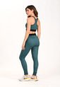 Legging Verde Con Cortes Y Elástico Para Mujer de Belife