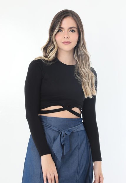 Camiseta Manga Larga Para Mujer Belife.-