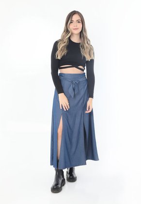 Camiseta Manga Larga Para Mujer Belife.-