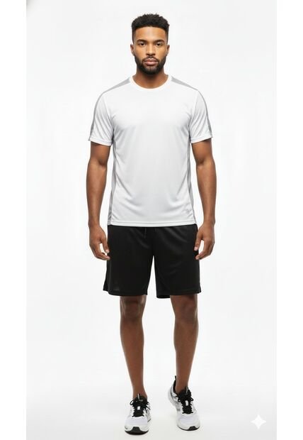 Pantaloneta Deportiva Negra Con Ciclista Para Hombre