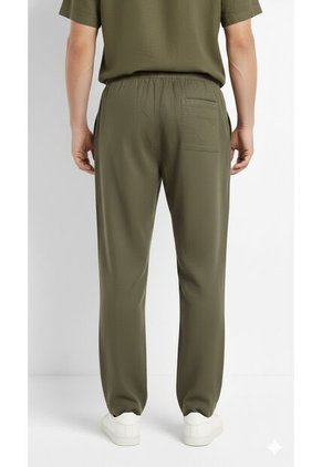 Pantalón Slim Verde En Lino Para Hombre