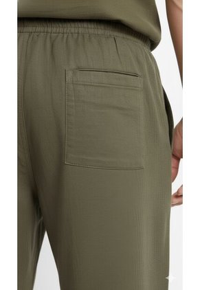 Pantalón Slim Verde En Lino Para Hombre