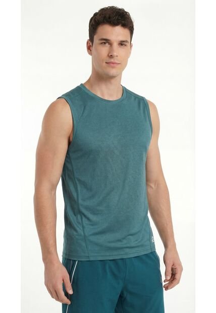 Camiseta Deportiva Manga Sisa Verde Para Hombre