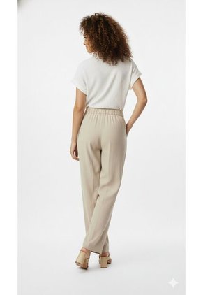 Pantalón Café En Lino Para Mujer