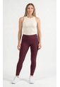 Leggings Burgundy Para Mujer Con Control De Abdomen de Belife
