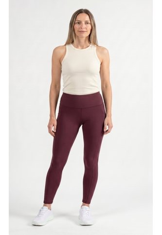 Leggings Burgundy Para Mujer Con Control De Abdomen Belife