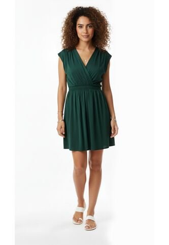 Vestido Corto Verde Para Mujer Belife