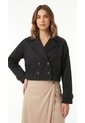 Chaqueta Negra Corta Para Mujer de Belife