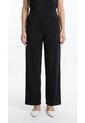 Pantalón Negro Plisado Para Mujer de Belife