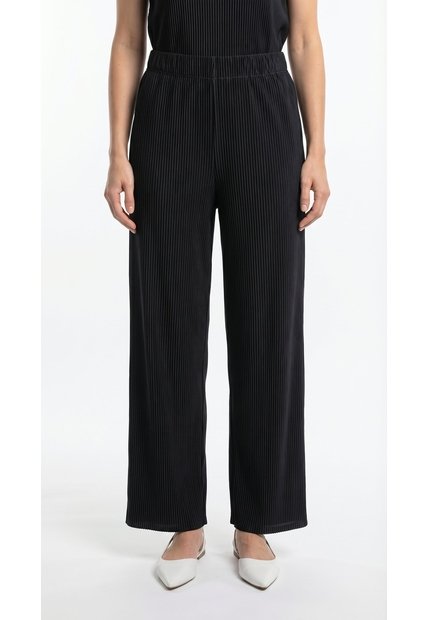 Pantalón Negro Plisado Para Mujer