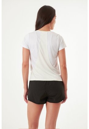 Camiseta Deportiva Manga Corta Ivory Para Mujer
