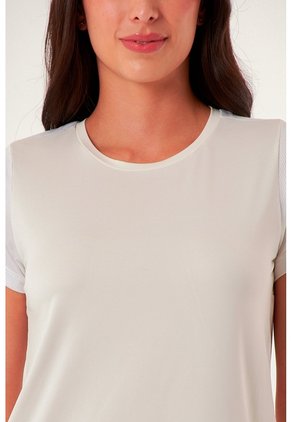 Camiseta Deportiva Manga Corta Ivory Para Mujer