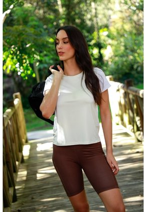 Camiseta Deportiva Manga Corta Ivory Para Mujer
