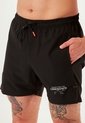 Pantaloneta Deportiva Negra Para Hombre de Belife