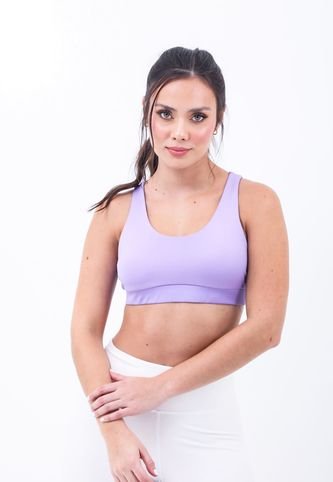 Top Deportivo Morado Lavanda Con Cargaderas Cruzadas Para Mujer Belife Belife