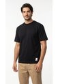 Camiseta Negra Manga Corta Para Hombre de Belife