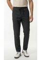 Pantalón Negro Jaspeado Para Hombre de Belife