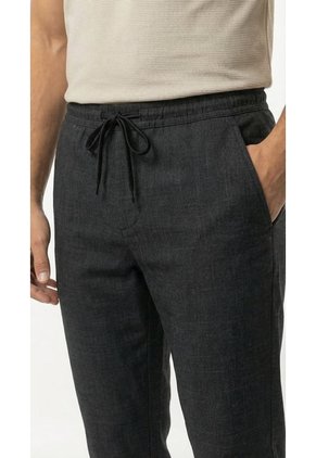 Pantalón Negro Jaspeado Para Hombre
