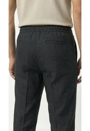 Pantalón Negro Jaspeado Para Hombre