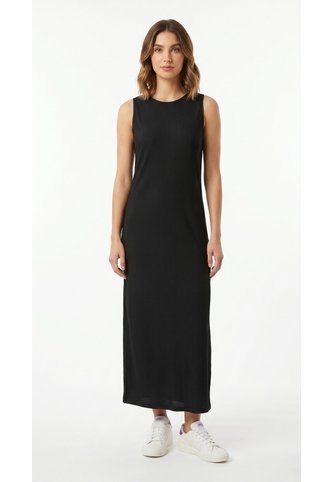 Vestido Largo Negro Ajustado Para Mujer Belife