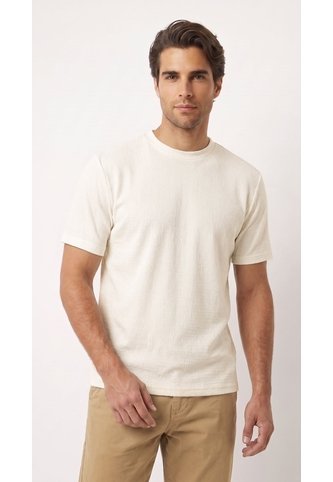 Camiseta Ivory Texturizada Para Hombre Belife