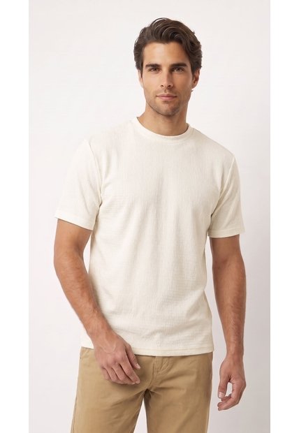 Camiseta Ivory Texturizada Para Hombre