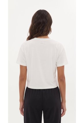 Camiseta Deportiva Ivory Silueta Corta Para Mujer