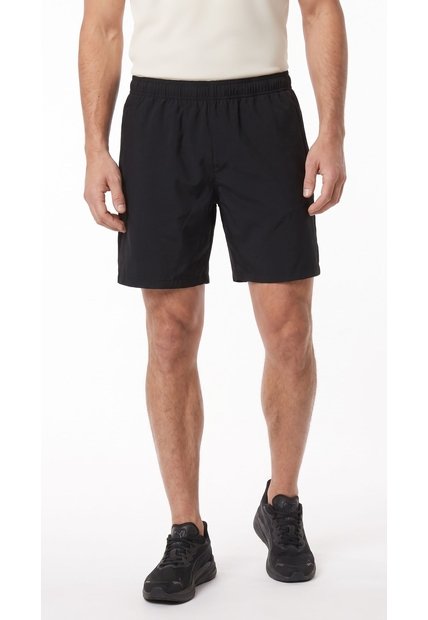 Pantaloneta Deportiva Negra Con Malla Interna Para Hombre