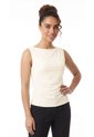 Blusa Ivory Manga Sisa Con Recogido Para Mujer de Belife