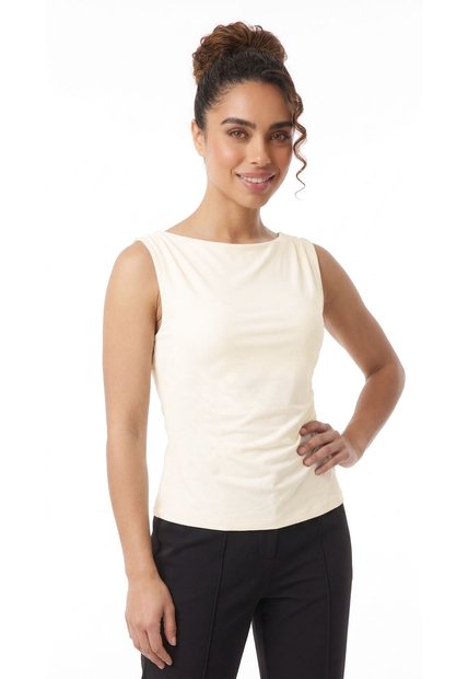 Blusa Ivory Manga Sisa Con Recogido Para Mujer