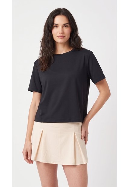 Camiseta Deportiva Negra Para Mujer