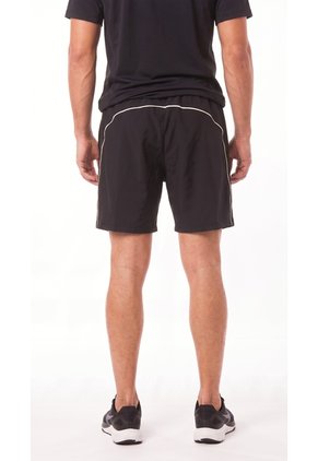 Pantaloneta Deportiva Negra Con Ciclista Interno Para Hombre