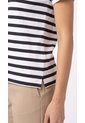 Camiseta Ivory De Rayas Azules Para Mujer de Belife