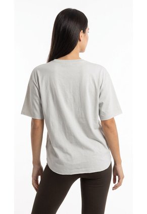 Camiseta Deportiva Beige Para Mujer