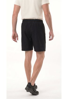 Pantaloneta Deportiva Negra Con Malla Interna Para Hombre