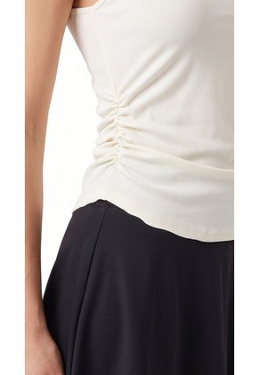 Camiseta Deportiva Manga Sisa Ivory Para Mujer