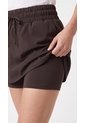 Falda Deportiva Café Con Ciclista Interno Para Mujer de Belife