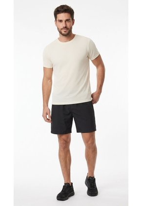Pantaloneta Deportiva Negra Con Malla Interna Para Hombre
