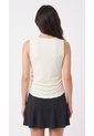 Camiseta Deportiva Manga Sisa Ivory Para Mujer de Belife