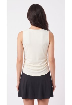 Camiseta Deportiva Manga Sisa Ivory Para Mujer