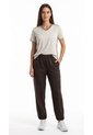 Pantalón Deportivo Café Con Bota Ajustable Para Mujer de Belife