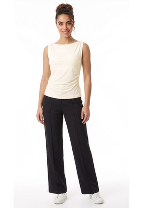 Blusa Ivory Manga Sisa Con Recogido Para Mujer