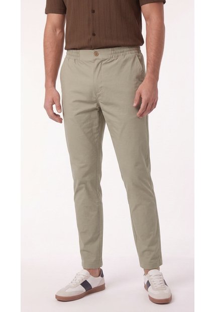 Pantalón Smart Casual Café Para Hombre